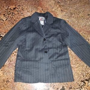Gymboree Special Occasion Jacket Blazer boys size 5 pin Striped Black